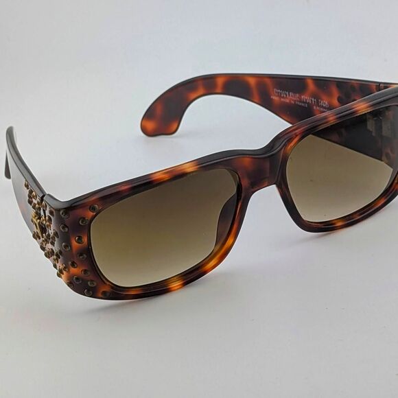 Emmanuelle Khanh Accessories - Vintage Emmanuelle Khanh Tortoise Sunglasses with Gold Studs Ultra Rare Paris